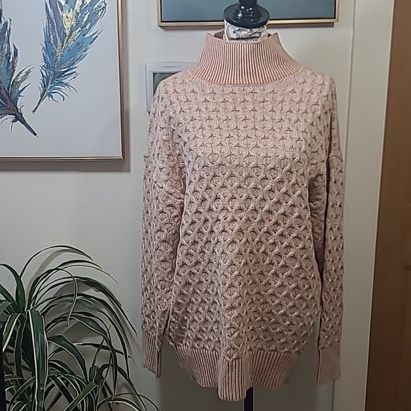 Knox Rose Sweaters - Knox Rose Chunky cable knit turtle neck sweater